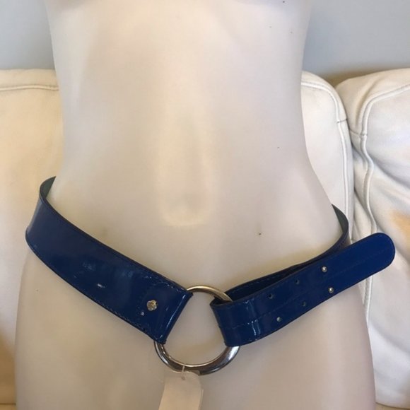 NEW Olsen Leather Blue Patent Belt main image 6